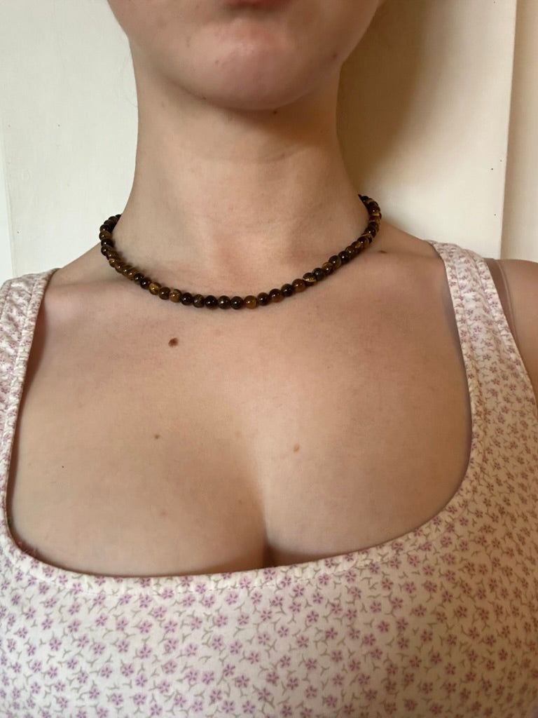 Tiger's Eye Gemstone Necklace