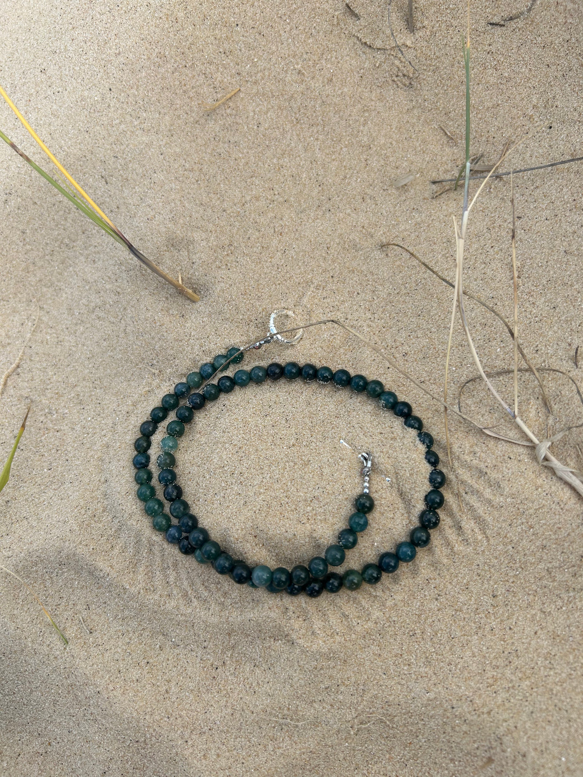 Moss Agate Gemstone Necklace