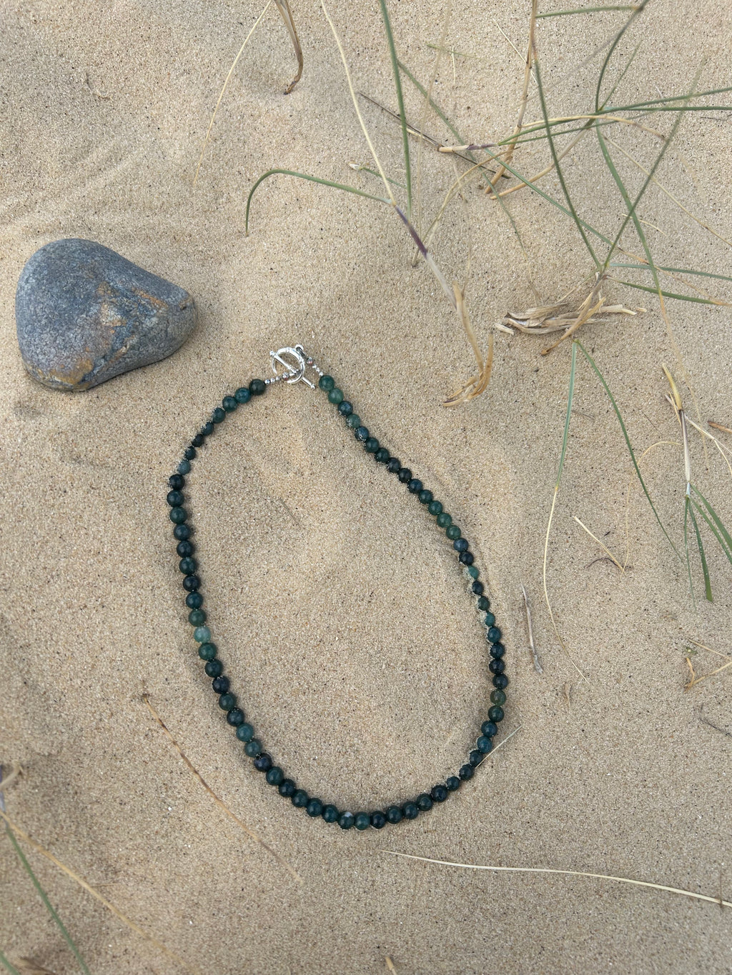Moss Agate Gemstone Necklace