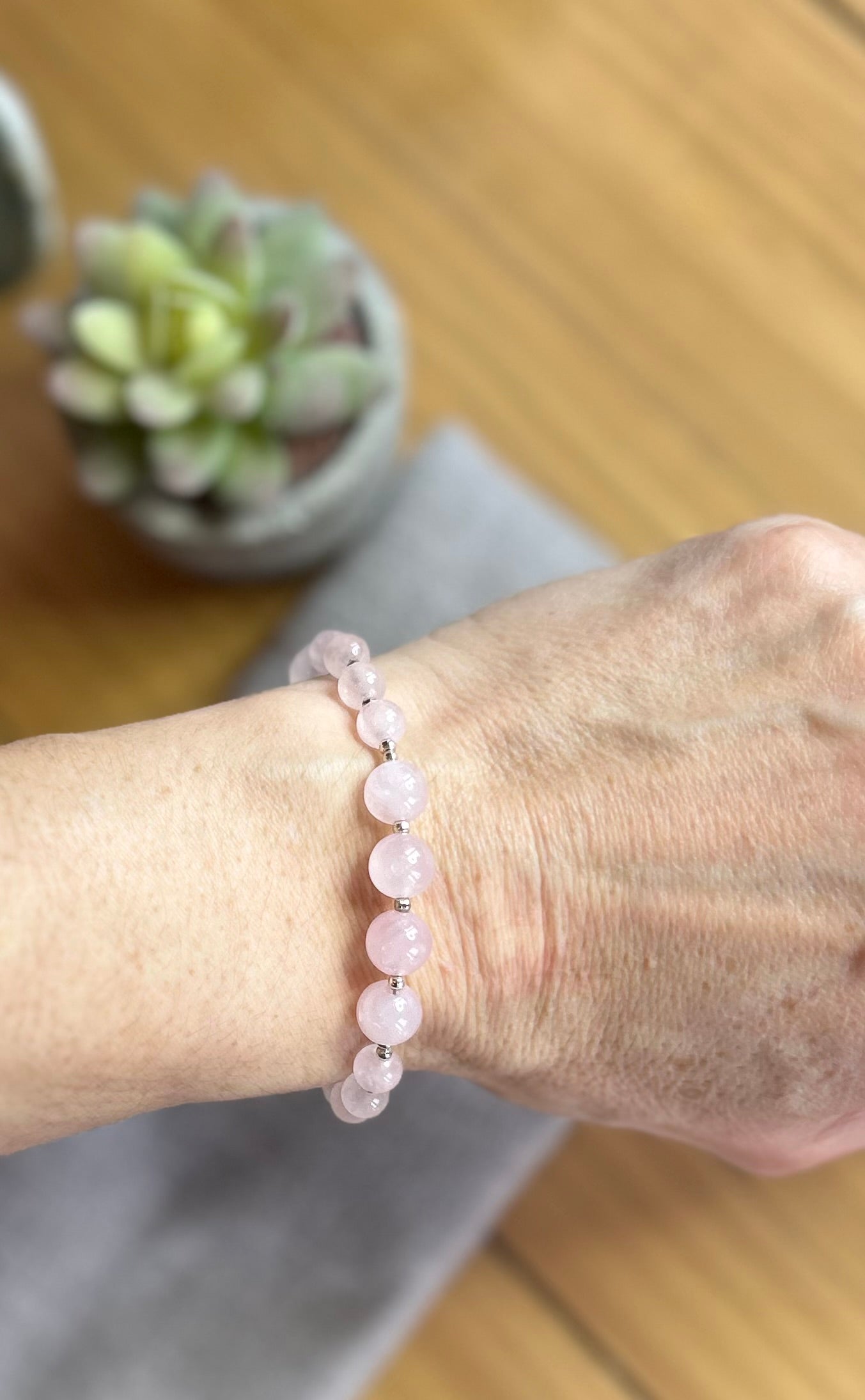 Rose Quartz Breathwork Bracelet
