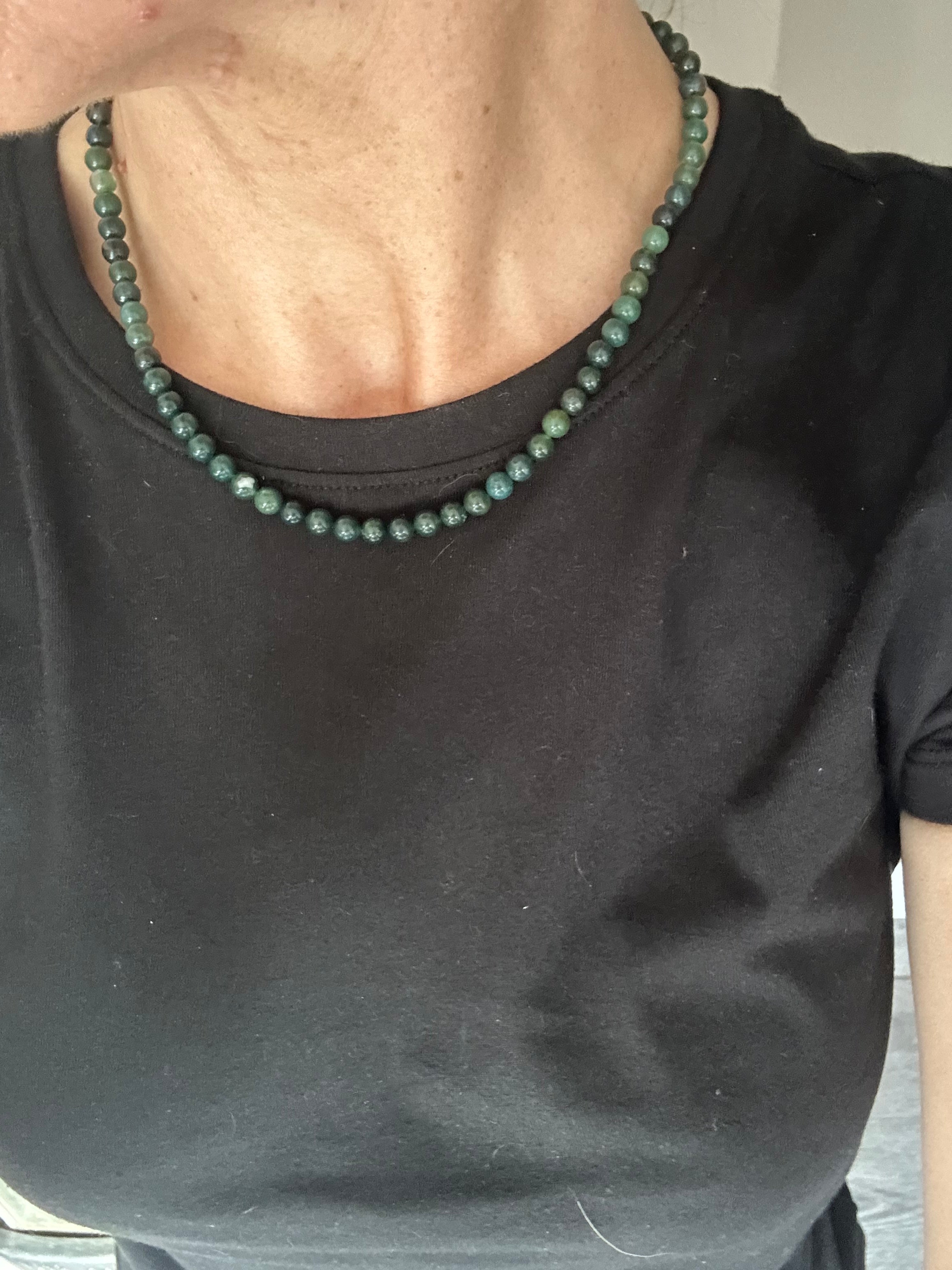 Moss Agate Gemstone Necklace