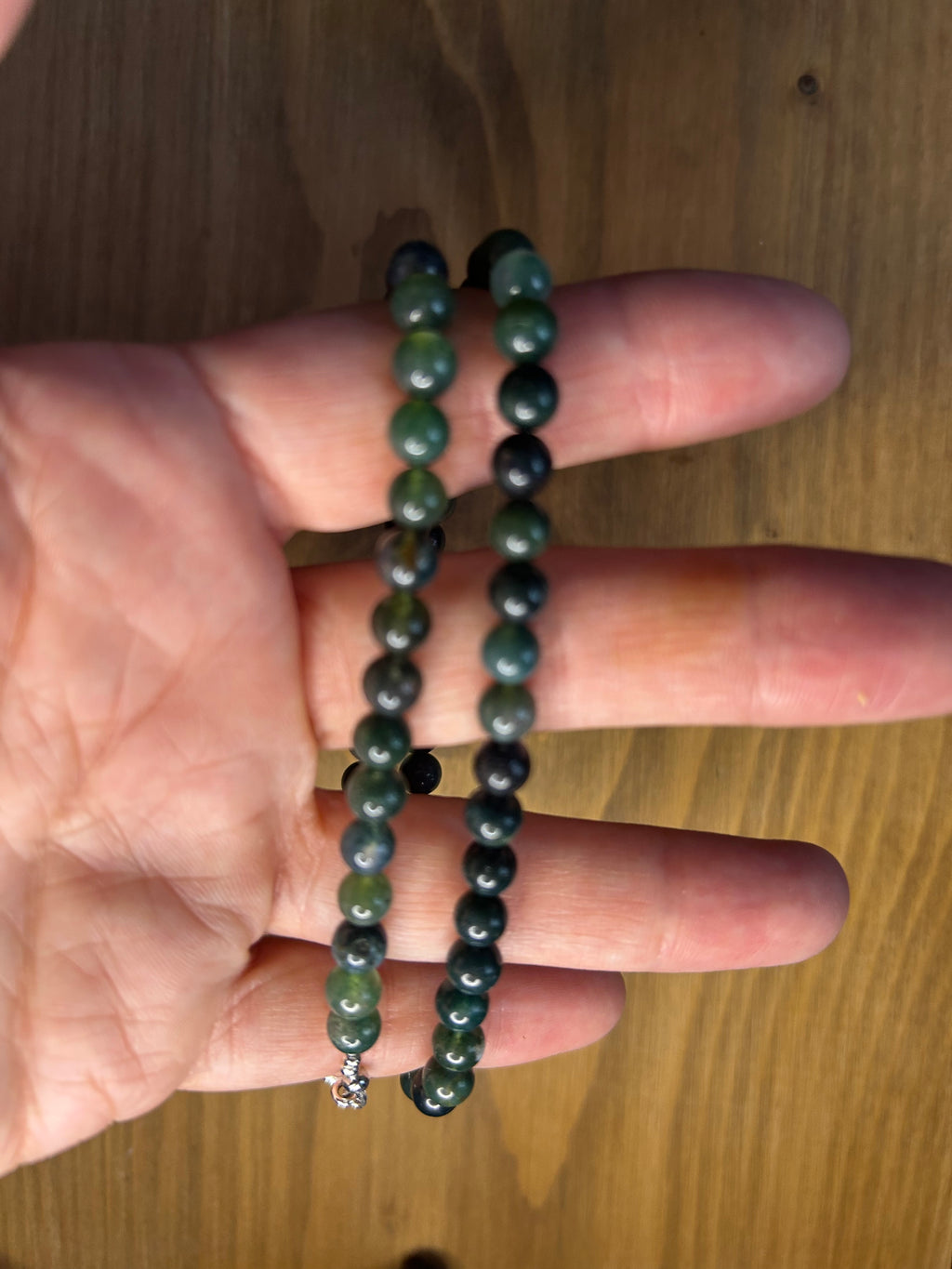 Moss Agate Gemstone Necklace