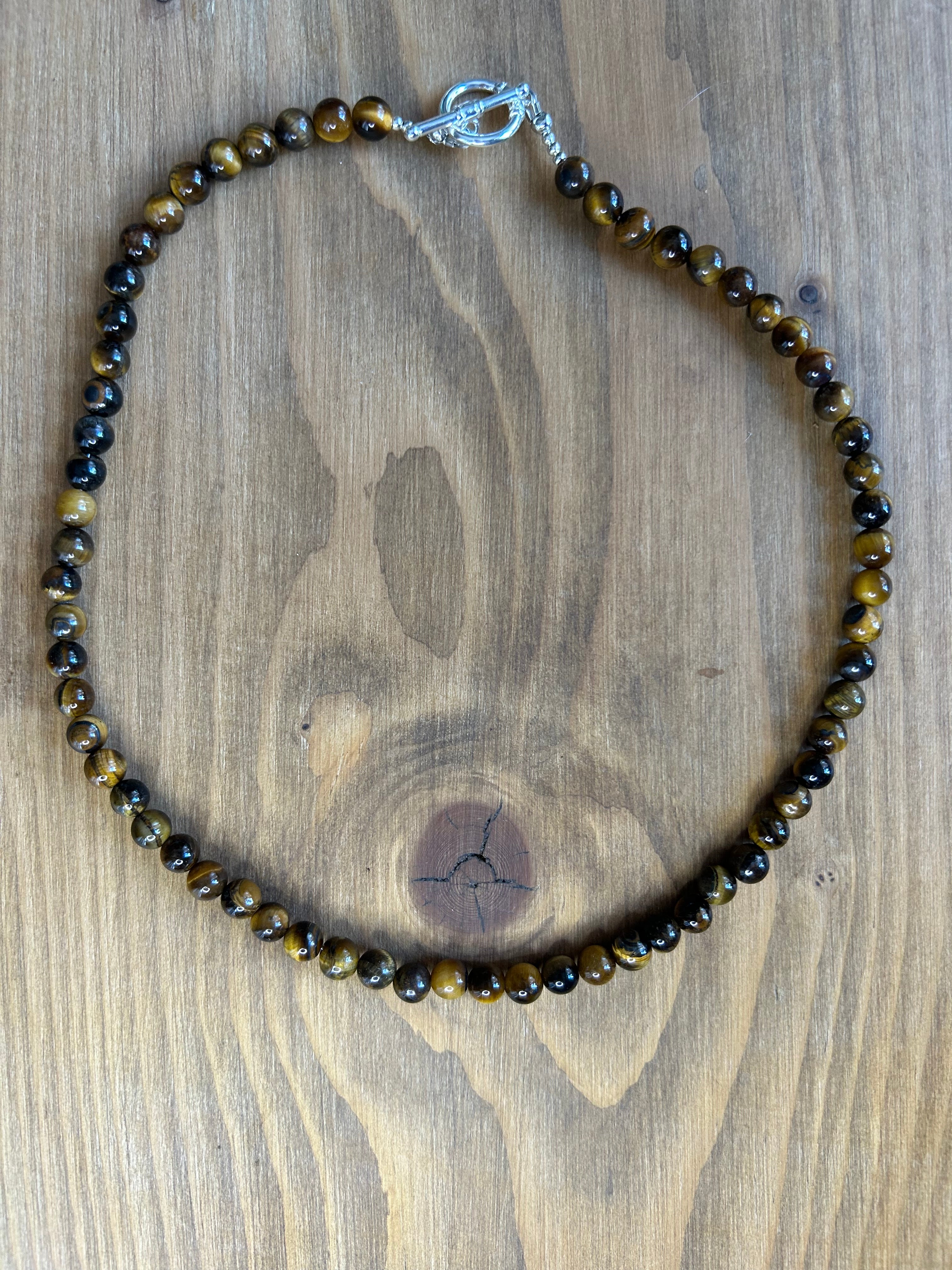 Tiger's Eye Gemstone Necklace