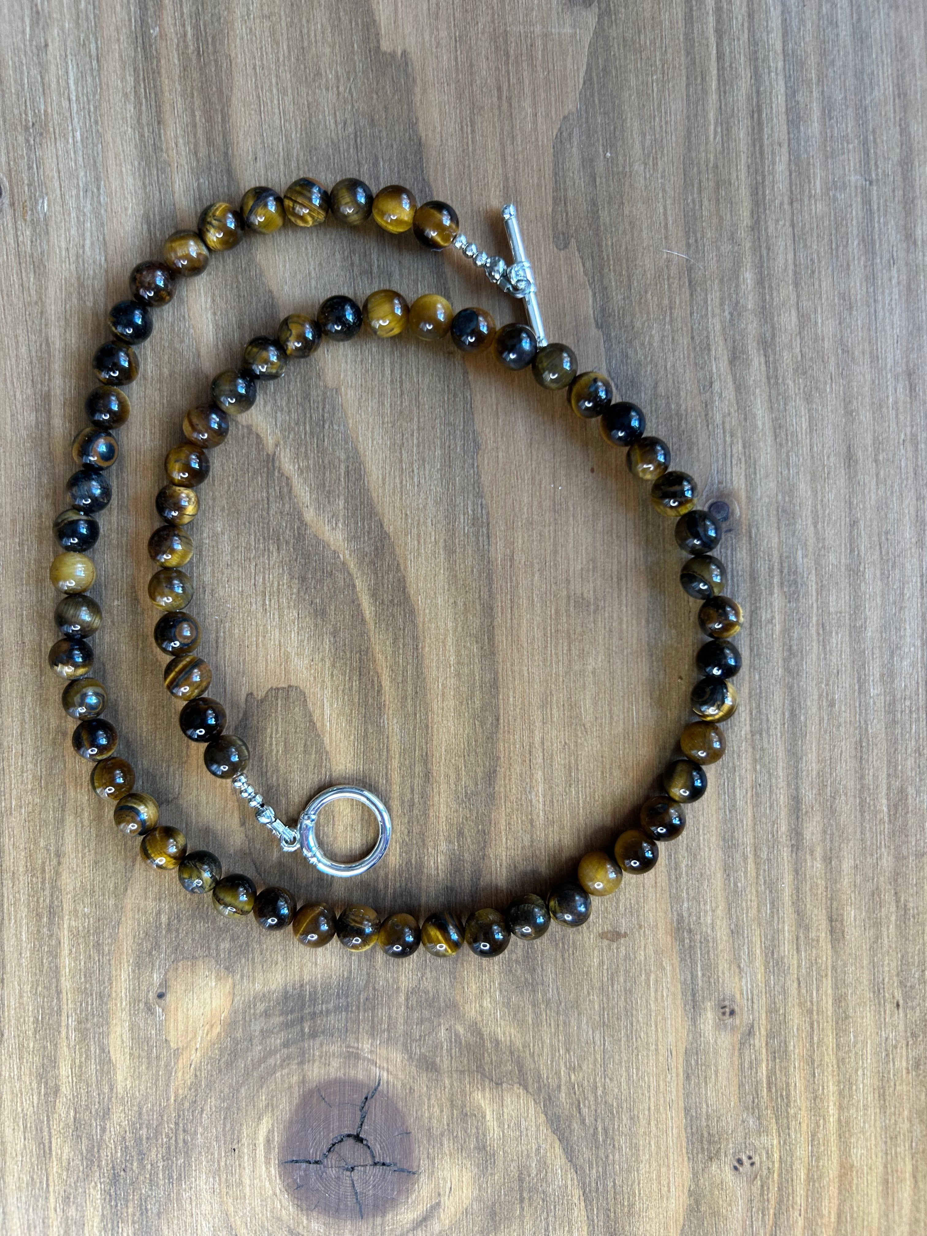 Tiger's Eye Gemstone Necklace