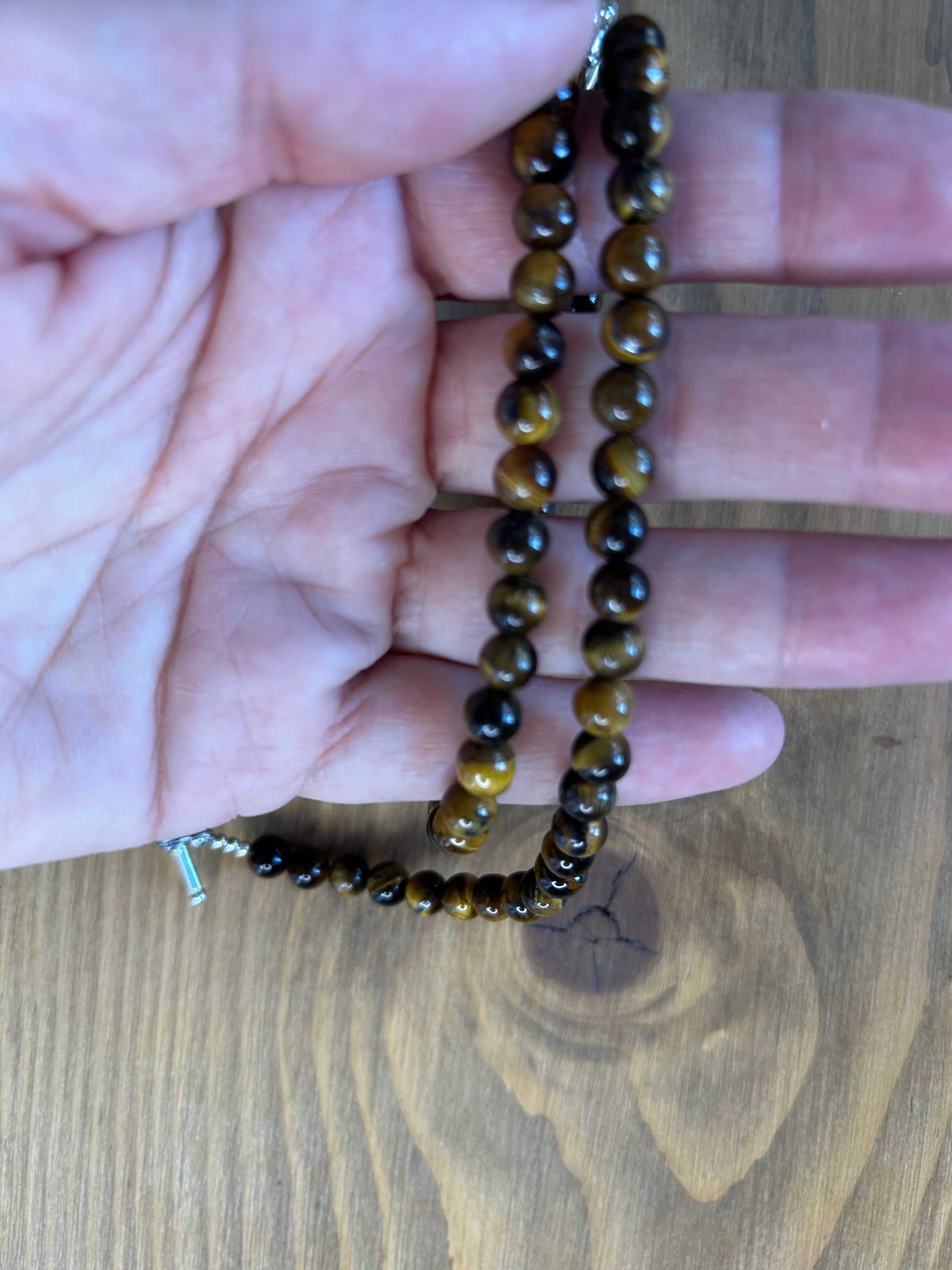Tiger's Eye Gemstone Necklace