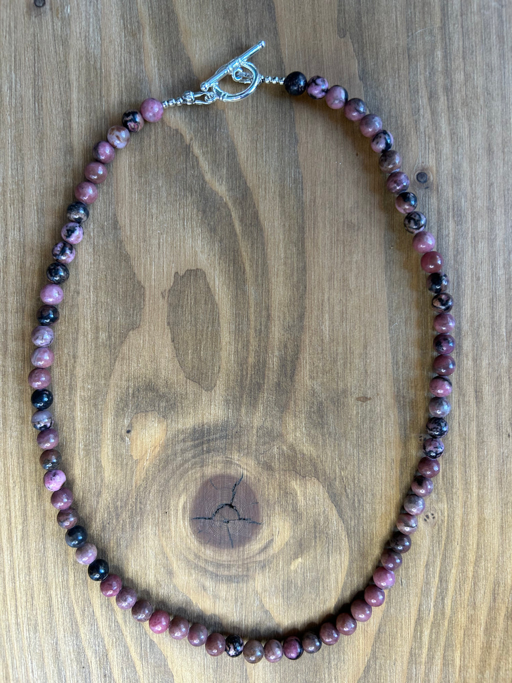 Rhodonite Gemstone Necklace
