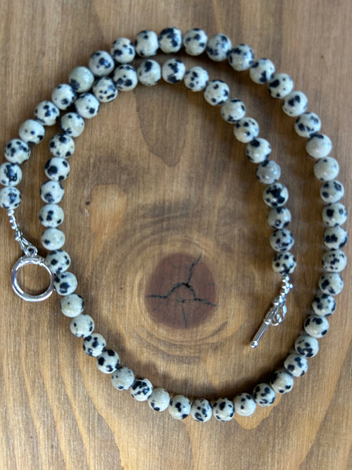 Dalmatian Jasper Gemstone Necklace