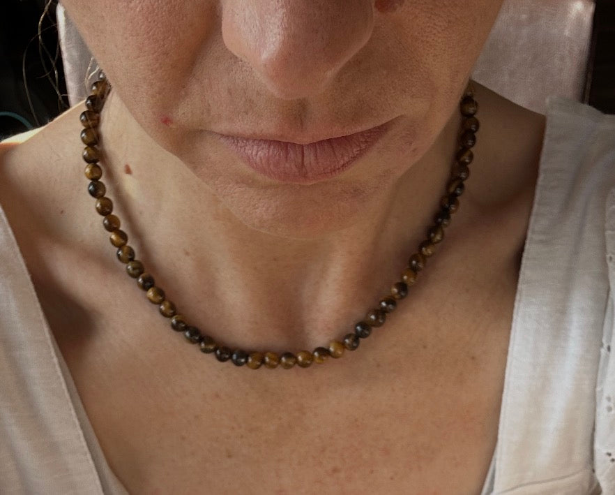 Tiger's Eye Gemstone Necklace