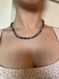 Snowflake Obsidian Gemstone Necklace