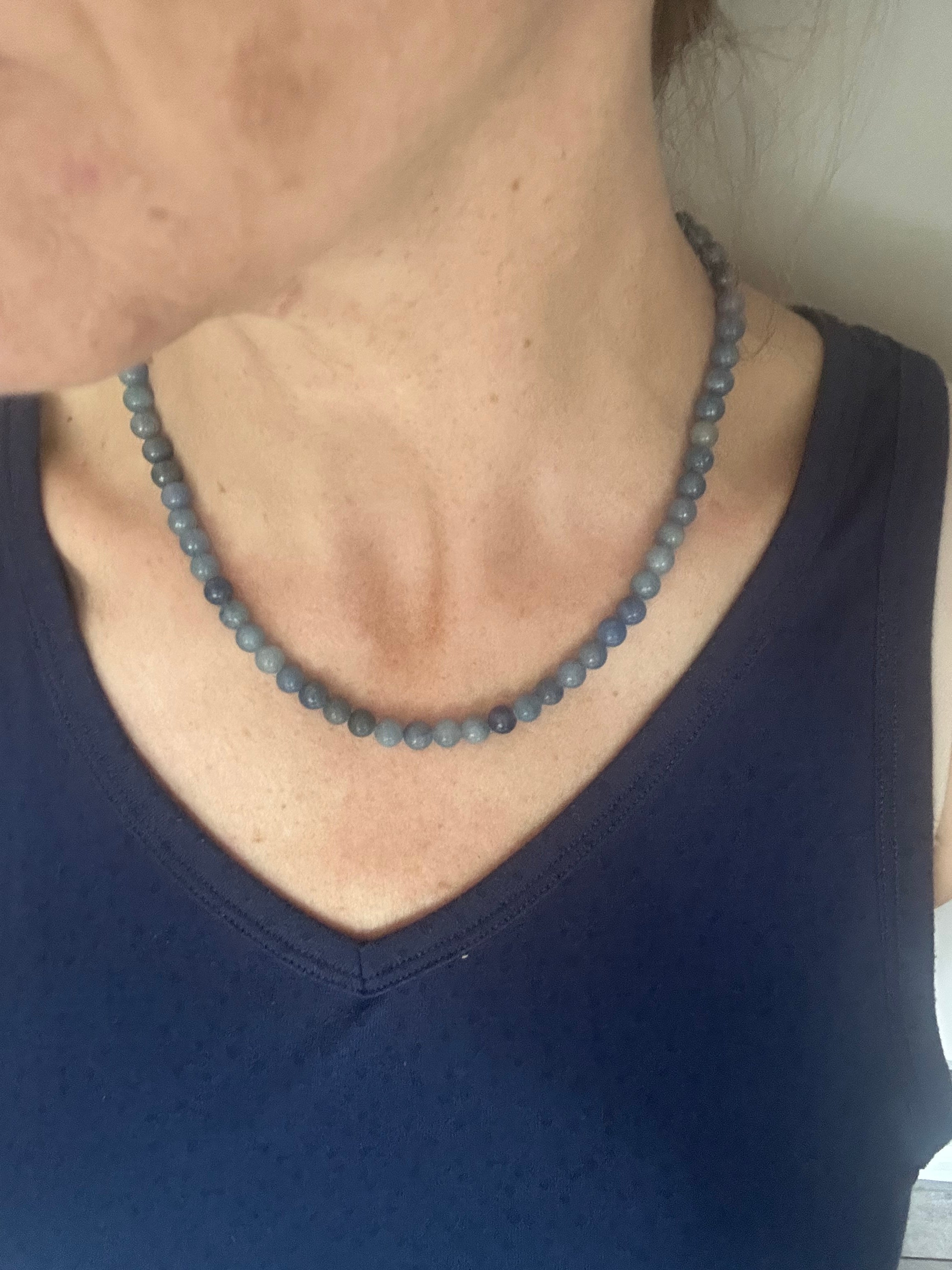 Blue Aventurine Gemstone Necklace