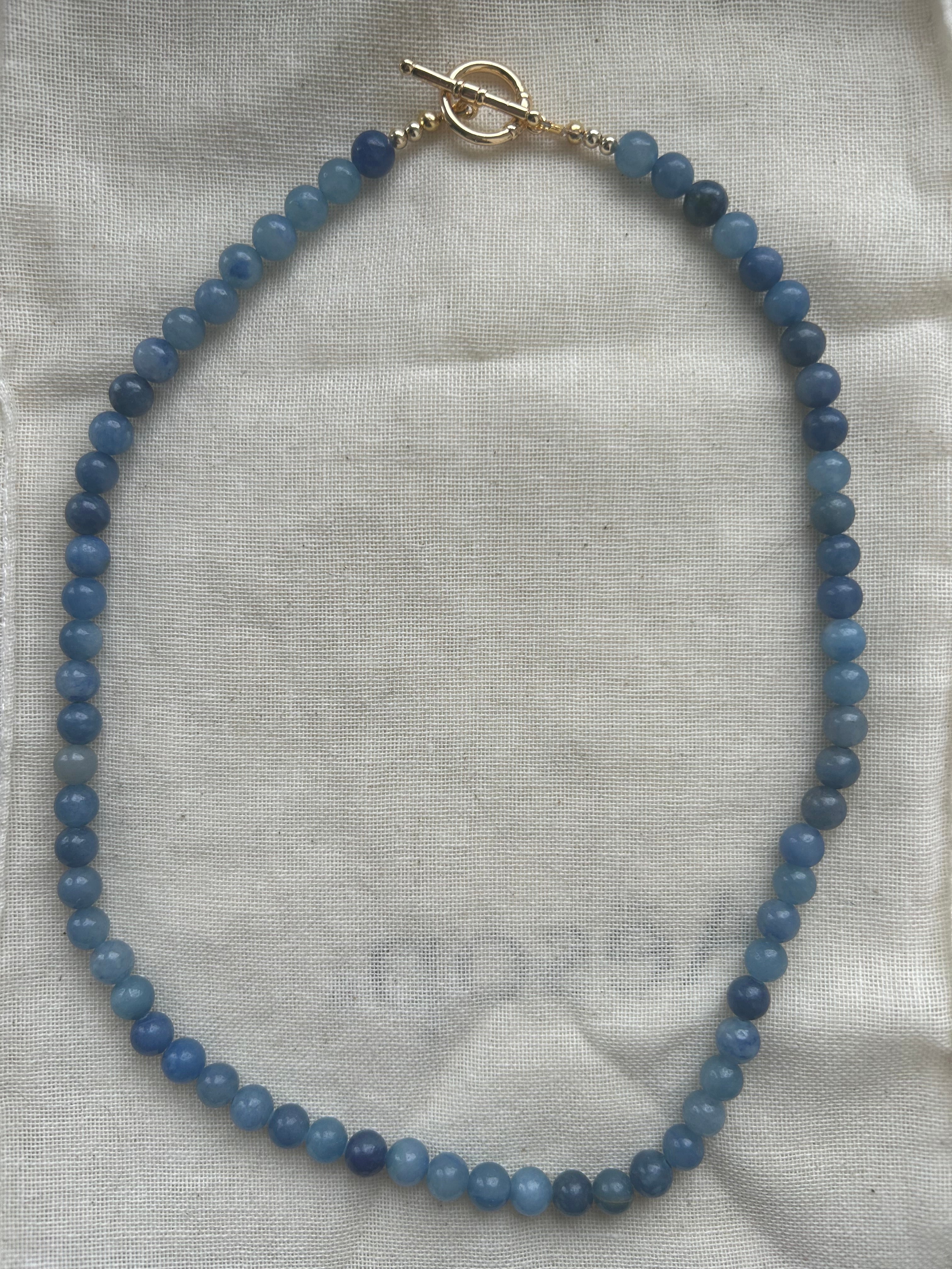 Blue Aventurine Gemstone Necklace