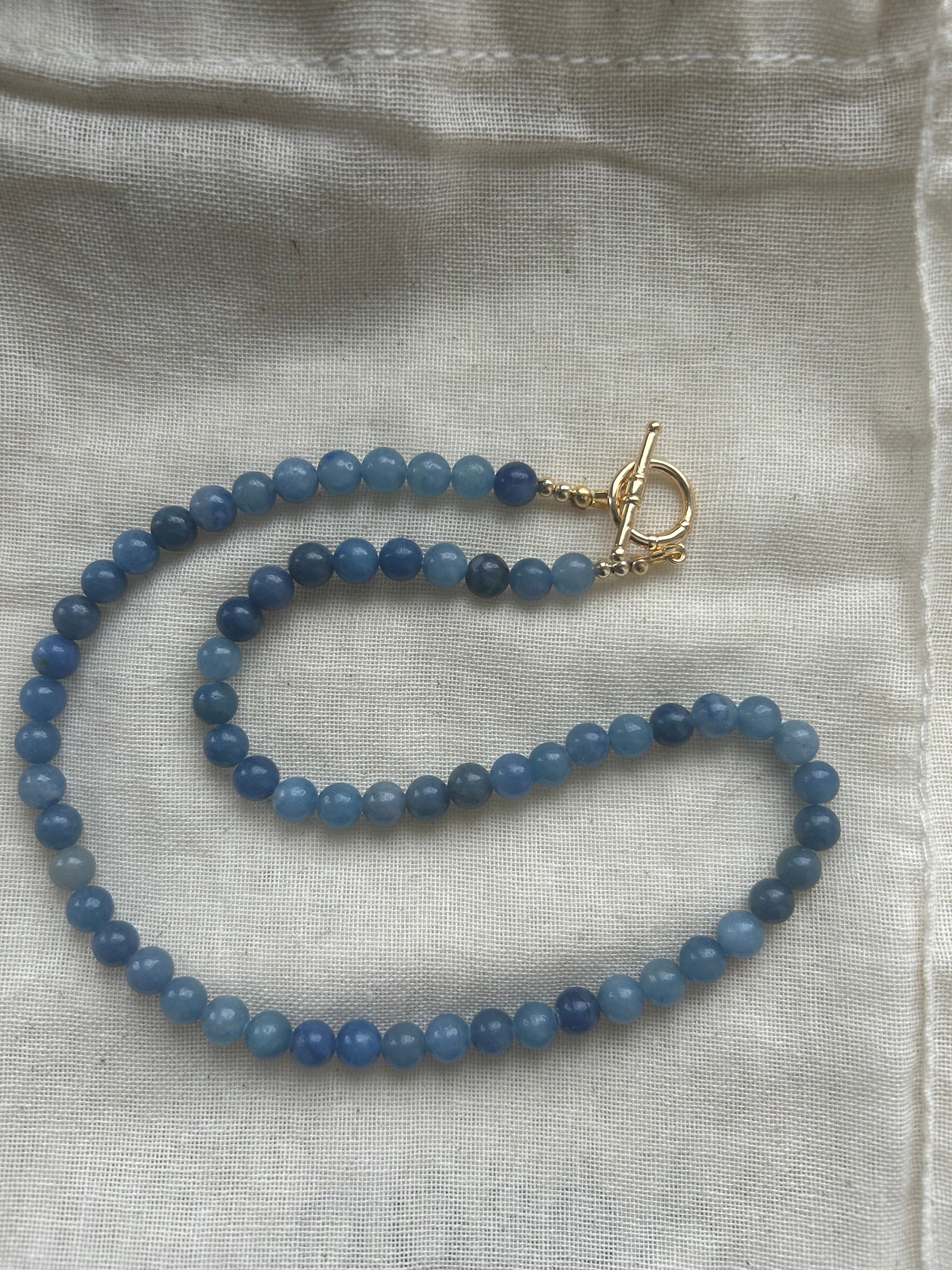 Blue Aventurine Gemstone Necklace