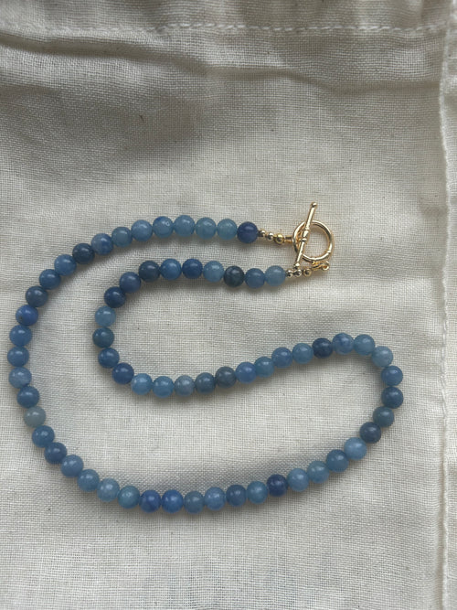 Blue Aventurine Gemstone Necklace
