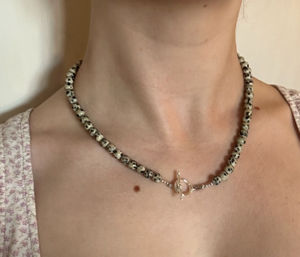 Dalmatian Jasper Gemstone Necklace