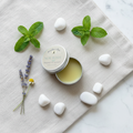 NOURISH Lip Balm - Open Tin with Label Visible