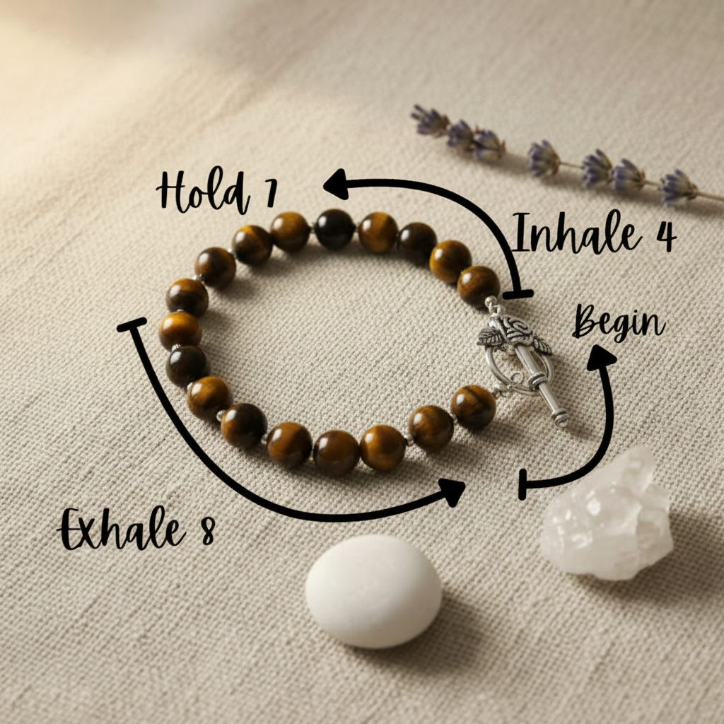 Tiger's Eye 4-7-8 Breathing Guide