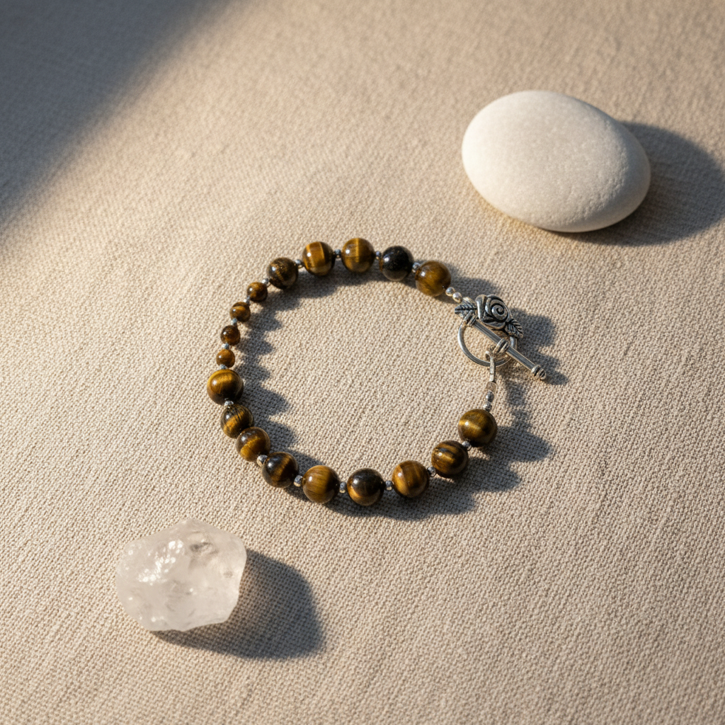 Tiger's Eye 4-7-8 Breathwork Bracelet Lifestyle
